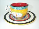 Stripe-Tease Saucer